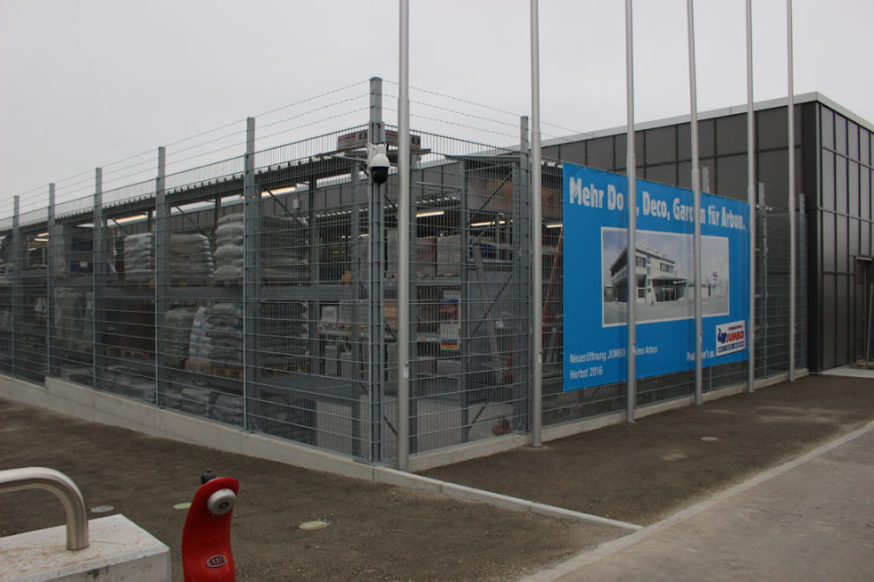 Bachofer AG Projekt Jumbo Industriezaun