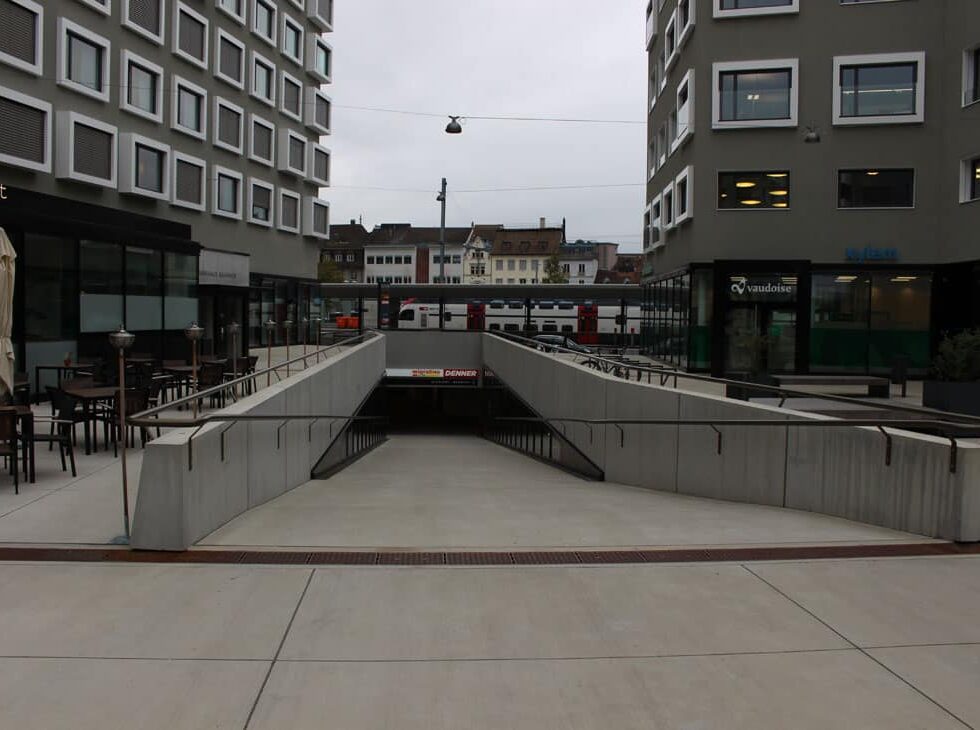 Urbahn Geländer aus Metall Unterführung | Bachofer AG Arbon (Thurgau)