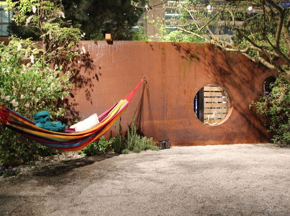 Bachofer AG Giardina - Sichtschutz aus rostigem Metall