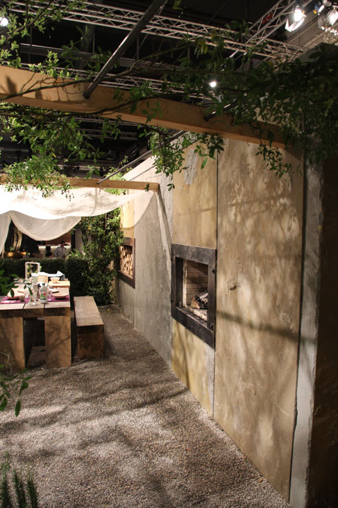 Bachofer AG Sichtschutz für den Garten mit Feuerstelle